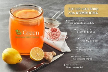 Trà kombucha lemon có tác dụng gì? Lợi ích sức khỏe tuyệt vời