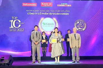 VGREEN được vinh danh “Top 100 sản phẩm - dịch vụ tin dùng Việt Nam 2022"