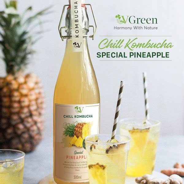 Hướng dẫn cách làm trà kombucha mix trái cây