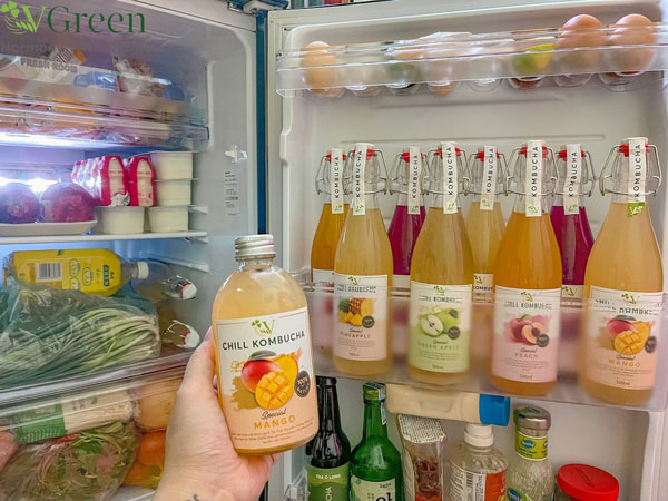 Uống trà kombucha mix trái cây như thế nào?