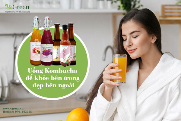 Uống trà kombucha mix trái cây như thế nào?
