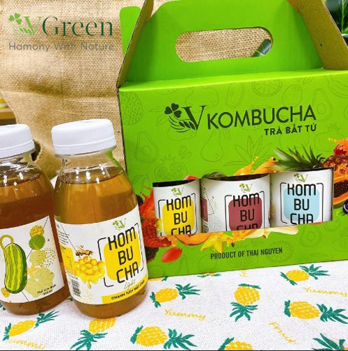 trà kombucha đóng chai